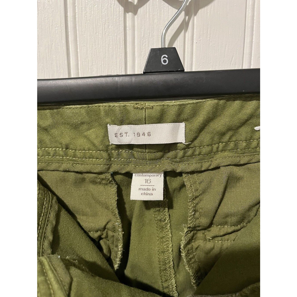 CATO Ladies' SZ 16 STRAIGHT LEG PANTS‎ (Green; Cotton Stretch contemporary fit) - Picture 3 of 5